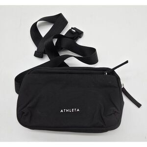 Athleta Black Fanny Pack / Crossbody Bag granola girl workout hiking running